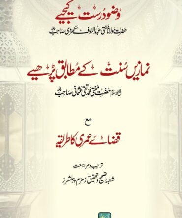 Wazu Durust Kijye (Namaze Sunnat k Mutabiq Parhiye)