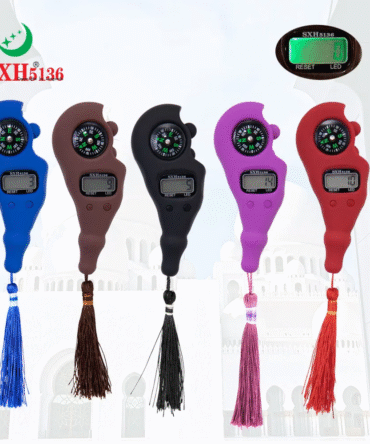 Electronic Finger tasbeeh Counter with Compass Resettable 5 Digit LCD Electronic Digital Display Finger Hand Tally Counter Count